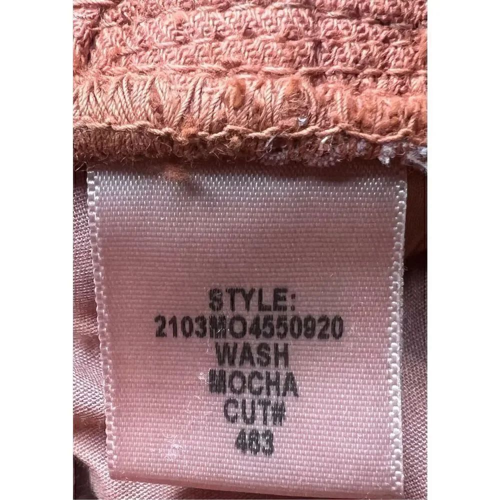 Veronica Beard Linen & Cotton Karter Cropped Pant in Mocha NWT Size 8 - Picture 8 of 9